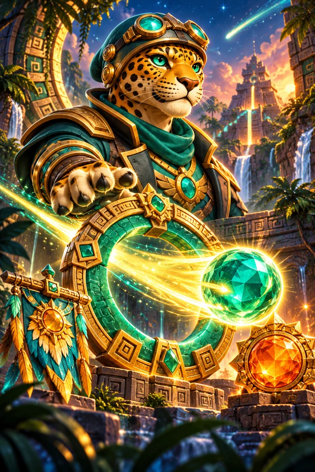 Emerald Meteor Court · Glass — bright-worlds