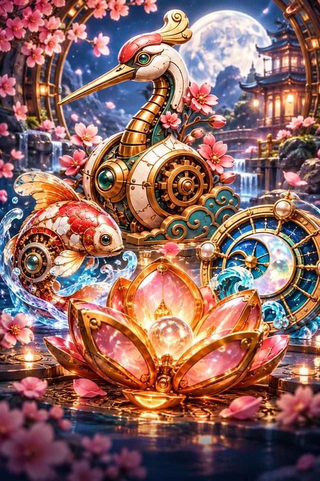 Moonblossom Koi Engine · Opal — pastorals