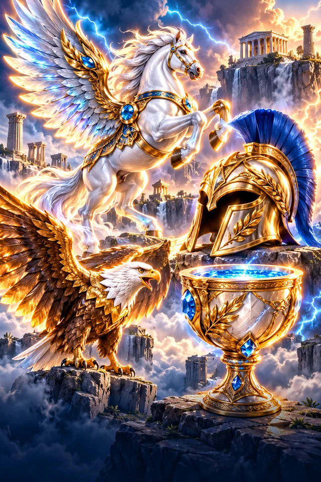 Zeus Ascends · Glass — bright-worlds